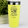 Yellow Funny Old Man Tumbler With Becomming A Classic Design