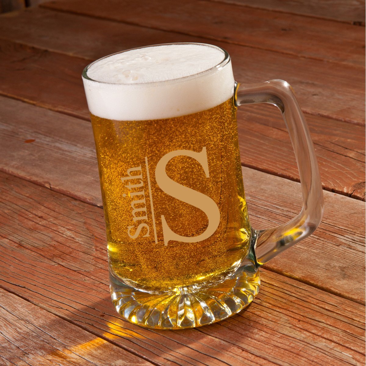 Unique Personalized Custom Beer Mug | 25 oz German - Inspired Beer Mug Customized Bar Gifts for Men by Groovy Guy