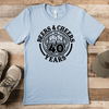 Mens Light Blue T Shirt with Beers-And-Cheers-40 design