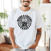 Mens White T Shirt with Beers-And-Cheers design