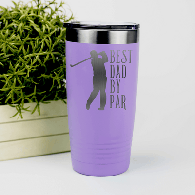Light Purple golf tumbler Best Dad By Par