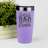 Light Purple fathers day tumbler Best Dad Ever