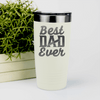 White fathers day tumbler Best Dad Ever