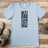 Light Blue Mens T-Shirt With Best Drunk Dad Design