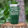 Green Birthday Tumbler With Birthday Dad Design