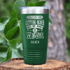 Green Funny Old Man Tumbler With Body Doesnt Agree Design
