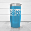 Light Blue soccer tumbler Brothers Soccer Vibes