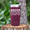 Maroon soccer tumbler Brothers Soccer Vibes