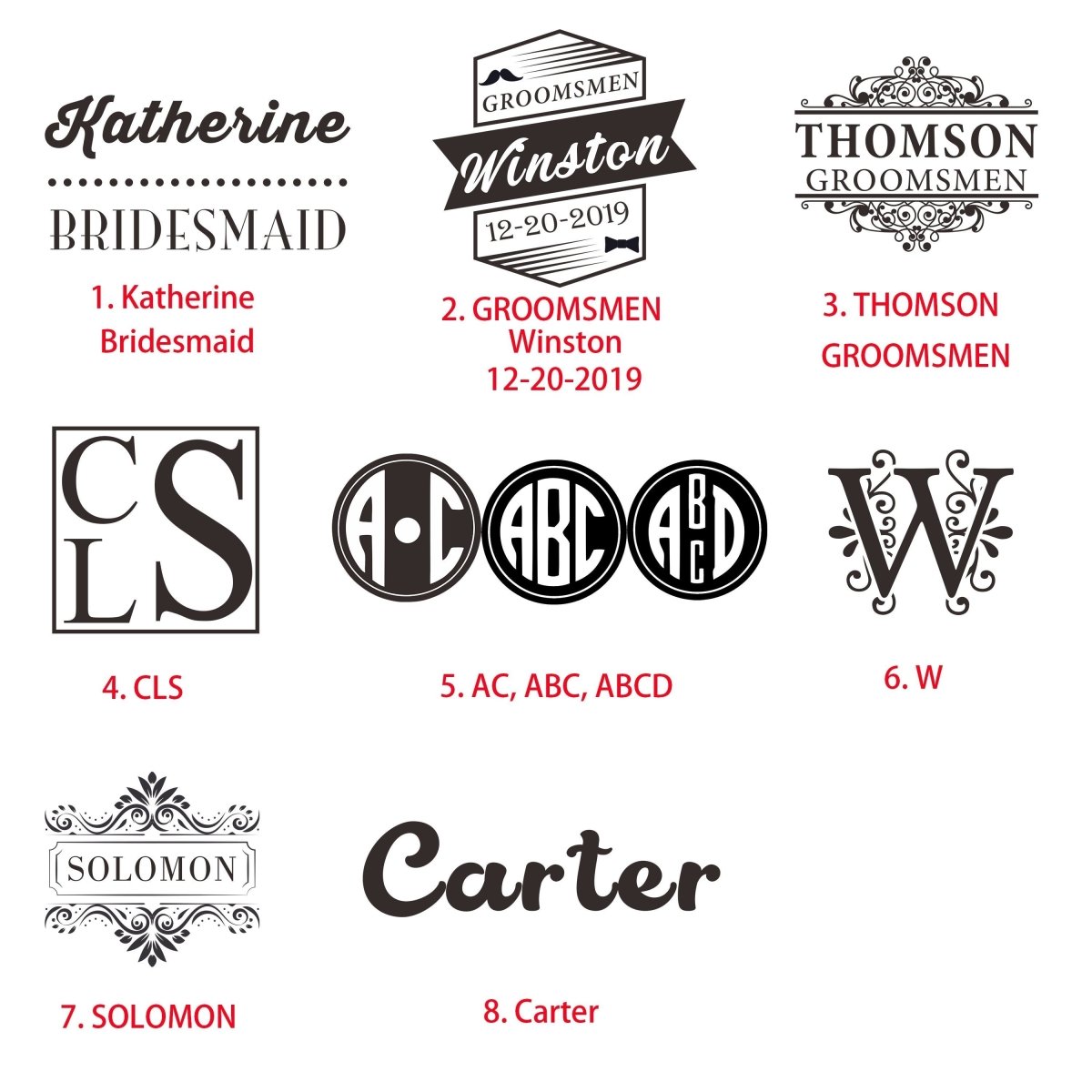 Unique Personalized Four Finger Custom - Engraved Decanter Gift Set Customized Decanter Gifts for Men by Groovy Guy