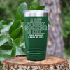 Green soccer tumbler Cant Imagine A Day Without Soccer