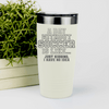 White soccer tumbler Cant Imagine A Day Without Soccer