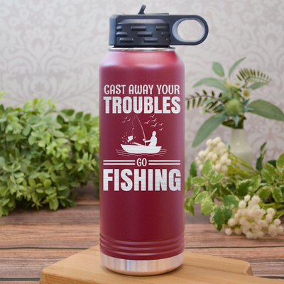 Cast Away Your Troubles Water Bottle