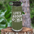 Military Green Soccer Water Bottle With Celebrating Scores And Teamwork Design