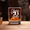 Cheers To Seventy Years Square Shotglass