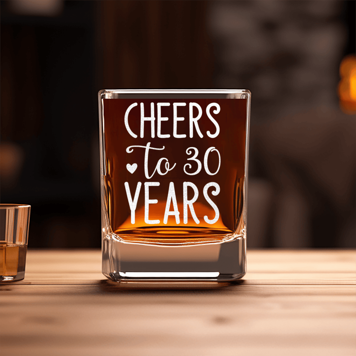 Cheers To Thirty Square Shotglass