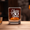 Cheers To Thirty Years Square Shotglass
