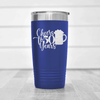 Blue Birthday Tumbler With Cheers To 50 Years Beers Design