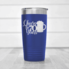 Blue Birthday Tumbler With Cheers To 70 Years Beer Design