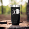 Black Birthday Tumbler With Cheers To 80 Years Beer Design