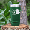Green Birthday Tumbler With Cheers To 80 Years Beer Design