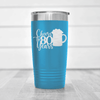 Light Blue Birthday Tumbler With Cheers To 80 Years Beer Design