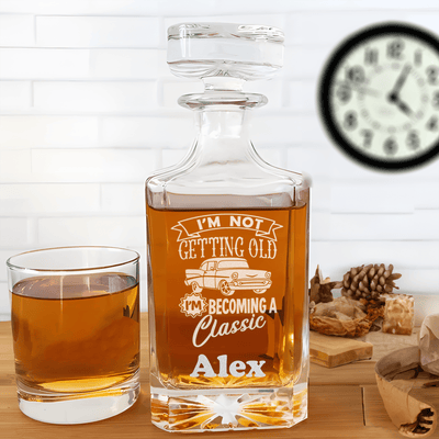 Funny Old Man Whiskey Decanter With Classic Aged Design
