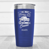 Blue Funny Old Man Tumbler With Classic Aged Design
