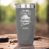 Grey Funny Old Man Tumbler With Classic Aged Design