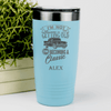 Teal Funny Old Man Tumbler With Classic Aged Design