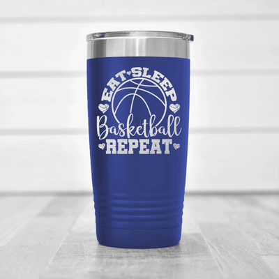 Blue basketball tumbler Court Dreams And Daily Life