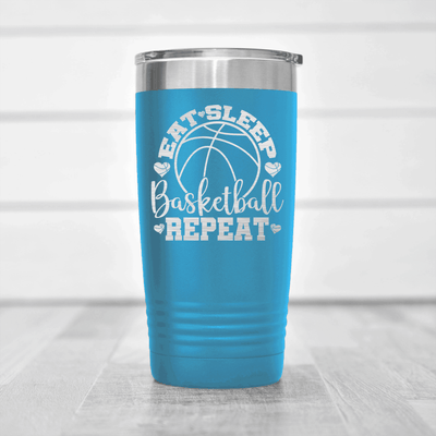 Light Blue basketball tumbler Court Dreams And Daily Life