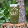 Military Green basketball tumbler Court Dreams And Daily Life