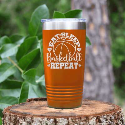 Orange basketball tumbler Court Dreams And Daily Life