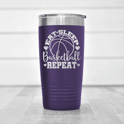 Purple basketball tumbler Court Dreams And Daily Life