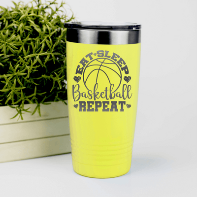 Yellow basketball tumbler Court Dreams And Daily Life