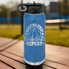 Blue Basketball Water Bottle With Court Dreams And Daily Life Design