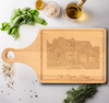 Custom Maple Paddle Cutting Board With Custom New Home Design