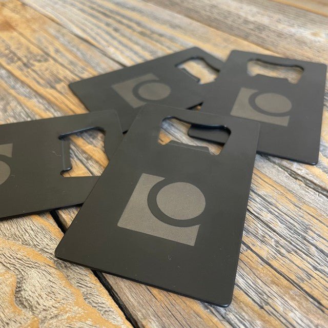 Unique Personalized Wallet Bottle Opener with Logo Customized Logo Gifts for Men by Groovy Guy