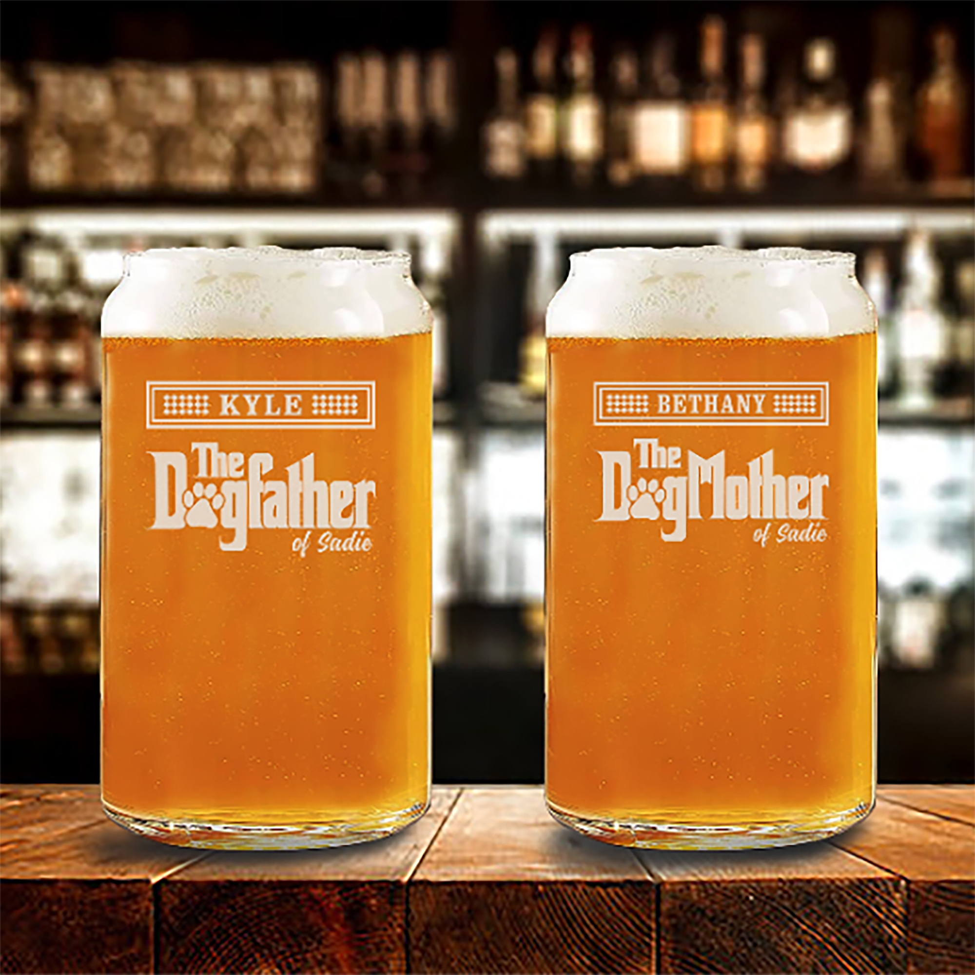 Dog Father Beer Glass