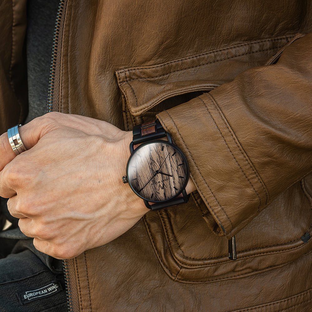 Unique Personalized Exotic Walnut Watch Customized Watches Gifts for Men by Groovy Guy