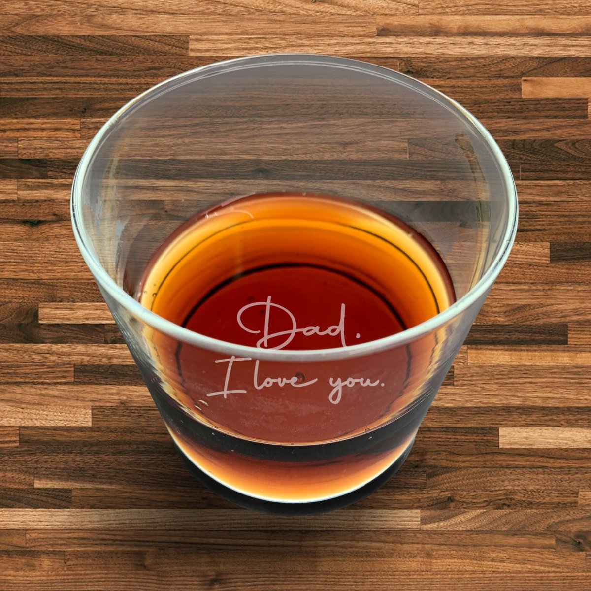 Unique Personalized Spirited Dad Customized Whiskey Glass Gifts for Men by Groovy Guy