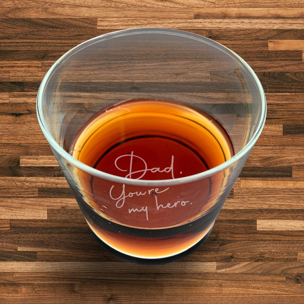 Unique Personalized Spirited Dad Customized Whiskey Glass Gifts for Men by Groovy Guy
