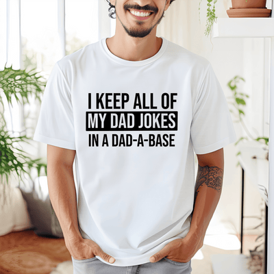 White Mens T-Shirt With Dada Base Design