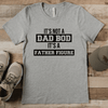 Grey Mens T-Shirt With Dad Bod Father Figure Design