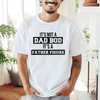 White Mens T-Shirt With Dad Bod Father Figure Design