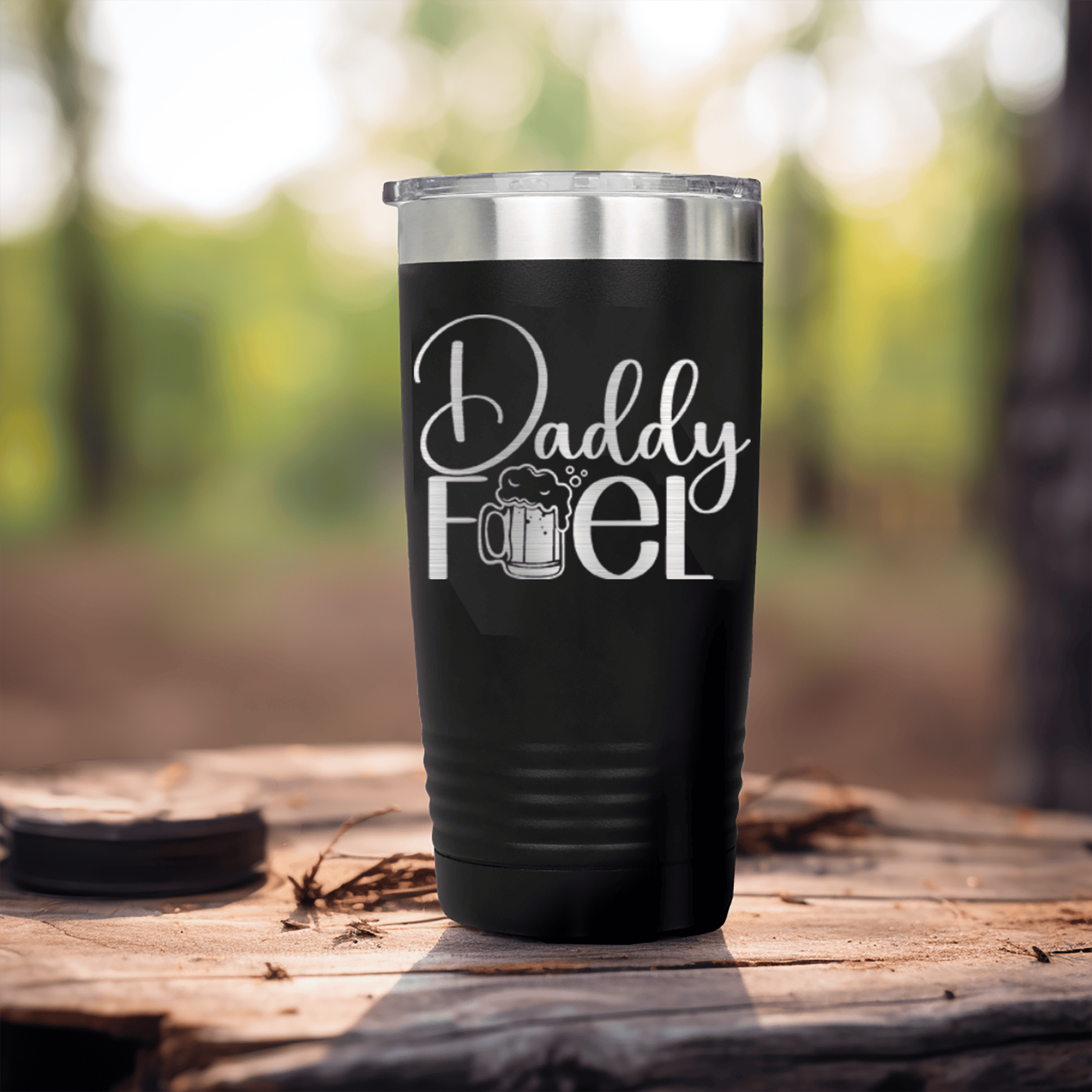 Black fathers day tumbler Dad Fuel