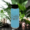 Light Blue Fathers Day Water Bottle With Dad Fuel Design