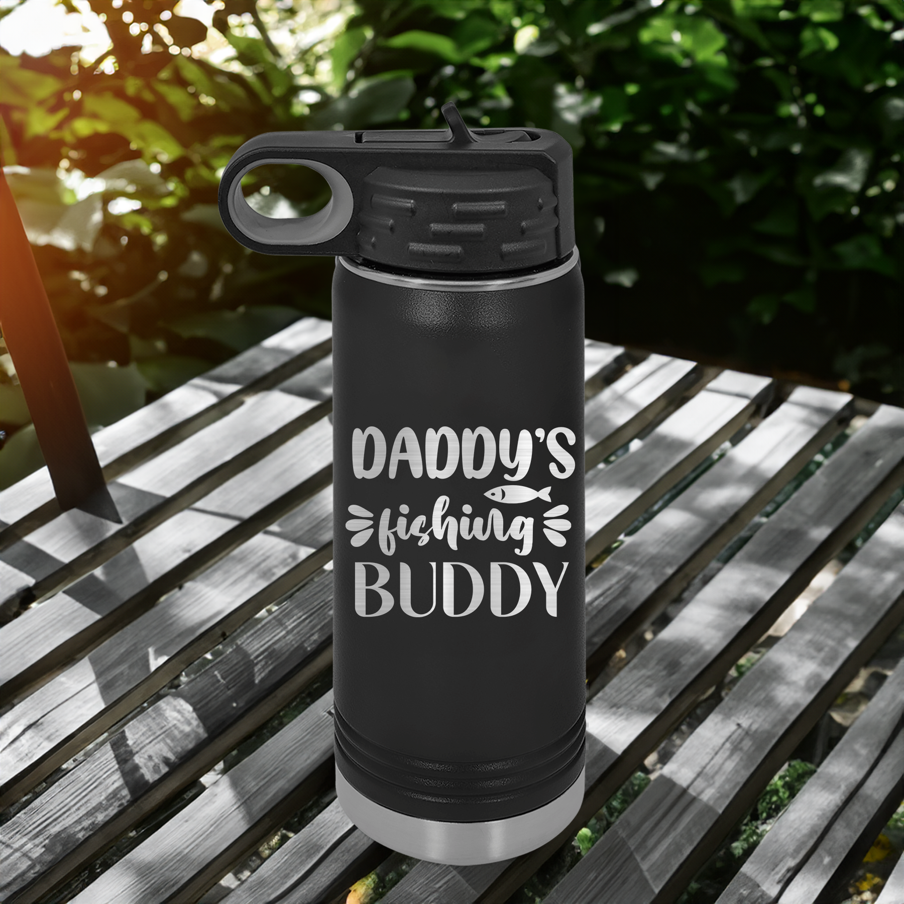 Dads Fishing Bud Water Bottle
