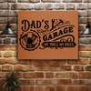 Rawhide Leather Wall Decor With Dads Garage Rules Design