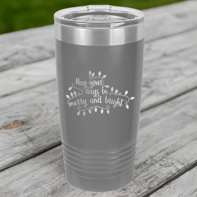 Funny Days Merry And Bright Ringed Tumbler